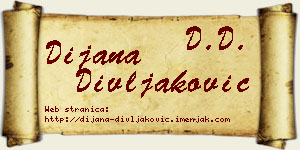 Dijana Divljaković vizit kartica